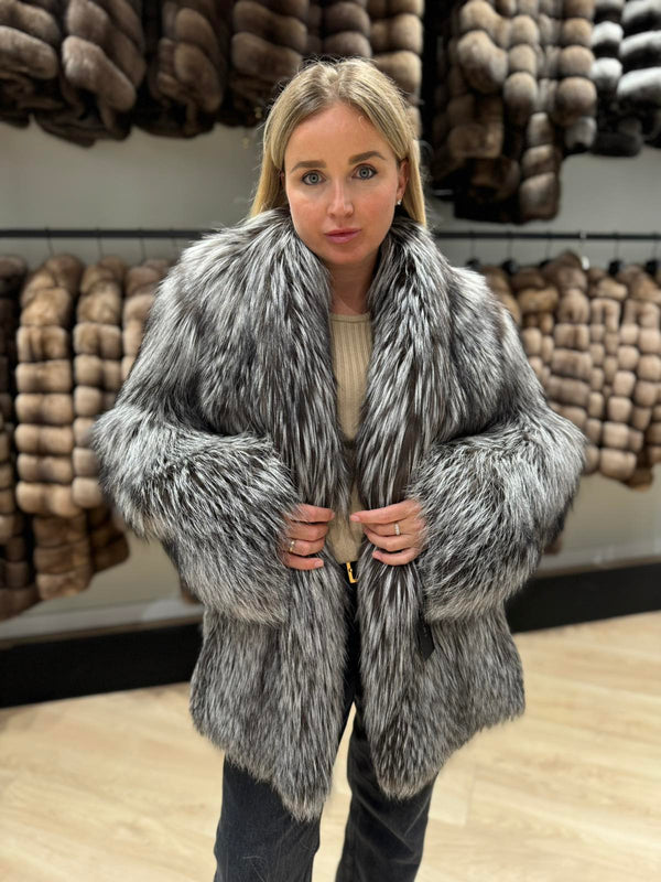 Silver fox jacket