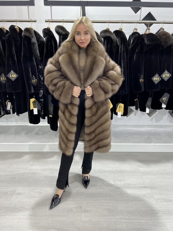 Marten fur coat