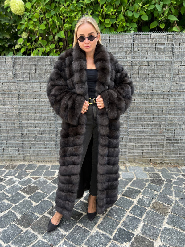 Dark sable long coat