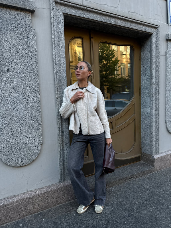 Ivory Toscana Sheepskin Jacket