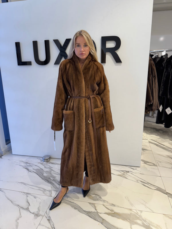 Brown Mink Fur Coat